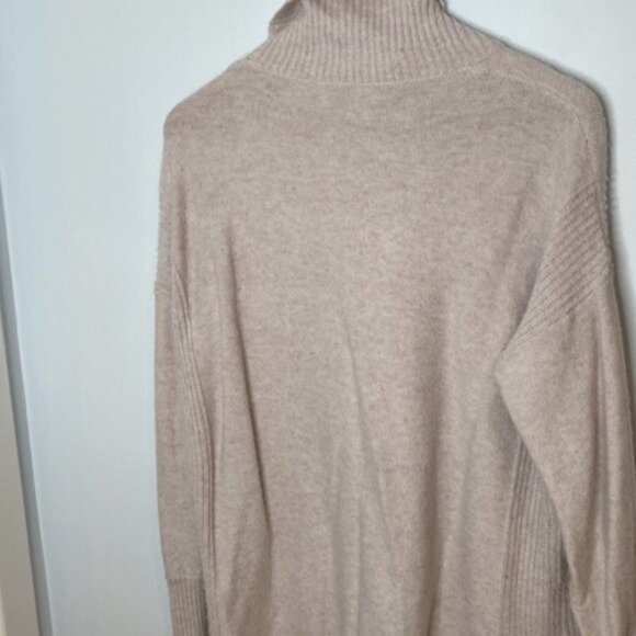 Hyba Women Light Pink Long Sleeve Turtleneck Knit Tunic Sweater Size Large - Picture 9 of 13